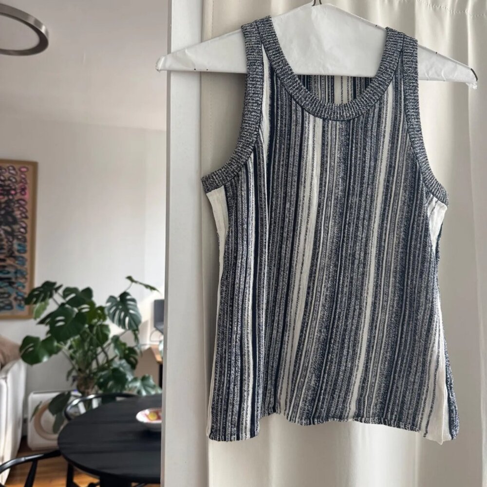 Sportmax Max Mara Striped Knit Racerback Tank XS - Picture 3 of 7